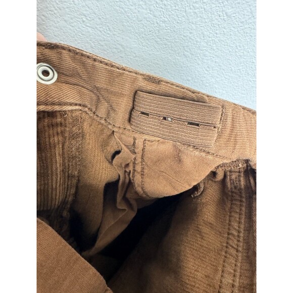H&M Boys 6X Pants Brown  Slim Fit Corduroy Cotton Elastic Waist - Picture 11 of 12
